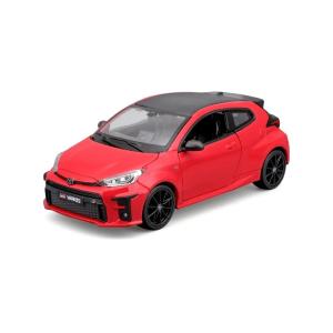 AUTO TOYOTA YARIS GR 2021 ROSSA IN SCALA 1:24