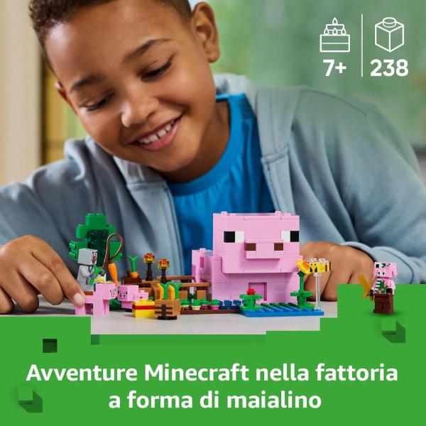 LEGO MINECRAFT LA CASA DEL MAIALINO