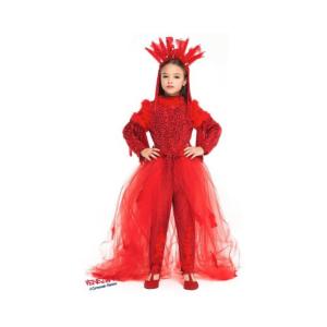 COSTUME DIAVOLESSA PRINCIPESSA DEGLI INFERI 6 ANNI