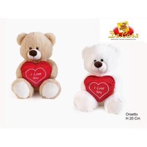 SAN VALENTINO ORSETTI CM 20 CON TASCA CUORE E RICAMO