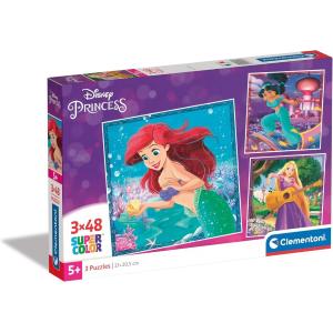PUZZLE 3X48 PRINCIPESSE DISNEY