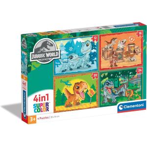 PUZZLE 4 IN 1 JURASSIC WORLD