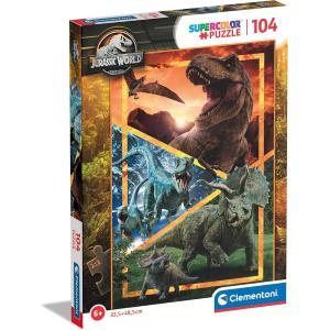 PUZZLE 104 P SUPER COLOR JURASSIC WORLD