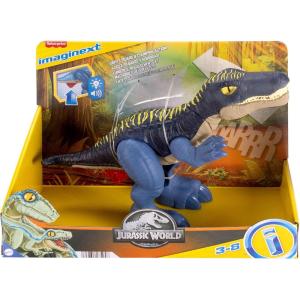 IMAGINEXT - JURASSIC WORLD BARYONYX SUPER RUGGITO, DINOSAURO CON CODA ATTIVABILE CHE SI ILLUMINA