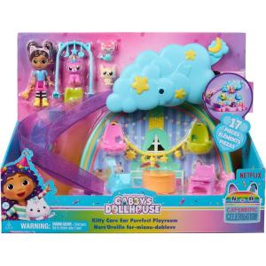GABBY'S DOLLHOUSE KITTY CARE PLAYSET STANZA DEI GIOCHI DELL'ASILO GATTO