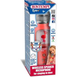 MICROFONO WIRELESS CON FUNZIONE KARAOKE TWS E CAMBIO VOCE