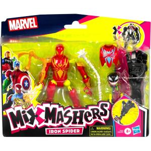 MARVEL MIXMASHER MISCHIALI PERSONAGGIO IRON SPIDER CON ACCESSORI