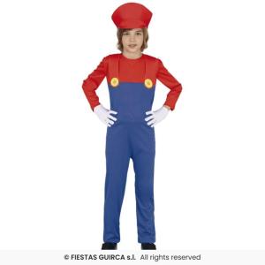 COSTUME MARIO FERROVIERE BAMBINO TAGLIA 7-9 ANNI