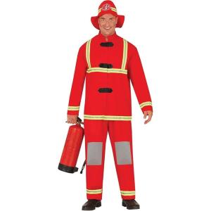 COSTUME POMPIERE ADULTO TAGLIA L 52-54