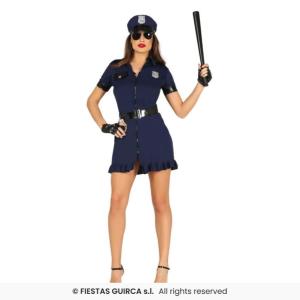 COSTUME POLIZIOTTA ADULTA TAGLIA 44-46 XL