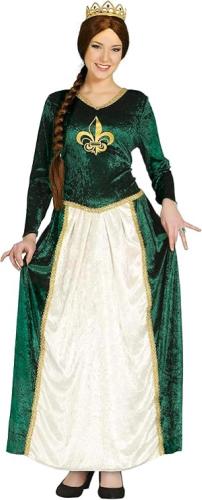 COSTUME REGINA MEDIEVALE ADULTA TAGLIA 44-46 XL