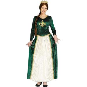 COSTUME REGINA MEDIEVALE ADULTA TAGLIA 44-46 XL