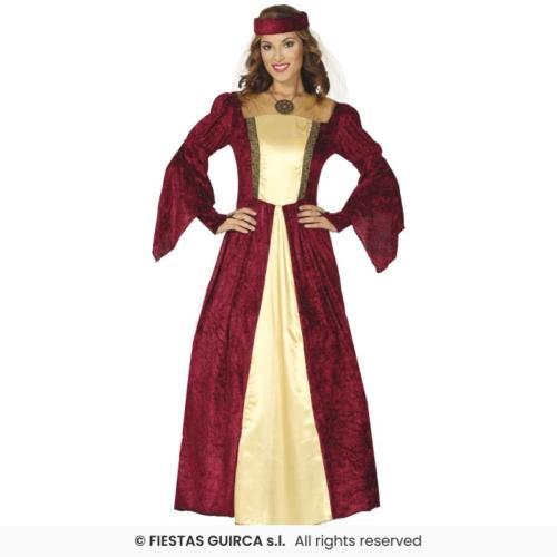 COSTUME DAMA MEDIEVALE ADULTA TAGLIA 44-46 XL