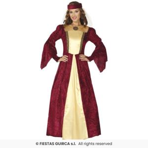 COSTUME DAMA MEDIEVALE ADULTA TAGLIA 44-46 XL