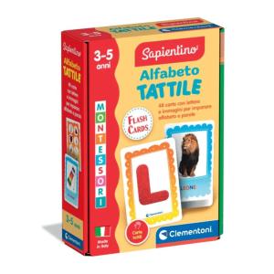 MONTESSORI FLASH CARD ALFABETO TATTILE