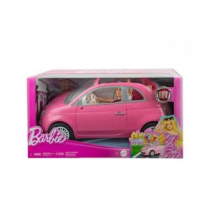 BARBIE BAMBOLA E AUTO FIAT 500 ROSA