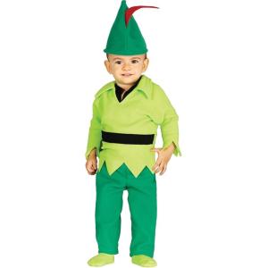 COSTUME ARCIERE ROBIN HOOD BAMBINO TAGLIA 2-3 ANNI PETER PAN