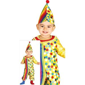 COSTUME CLOWN BABY TAGLIA 18-24 MESI