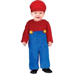 COSTUME MACCHINISTA DEL TRENO BIMBO TAGLIA 2-3 ANNI MARIO