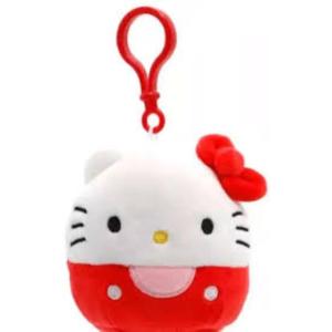 SQUISHMALLOWS PELUCHE 10 CM PORTACHIAVI PERSONAGGIO HELLO KITTY