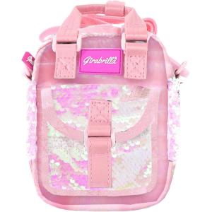 GIRABRILLA BORSETTA TRACOLLA PUFFER SHOULDER BAG PAILLETTES REVERSIBILI ROSA