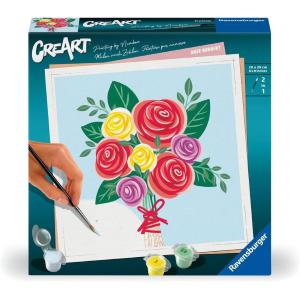 CREART ADULTI SERIE TREND QUADRATI - BOUQUET DI ROSE