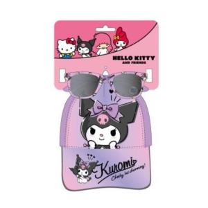 CAPPELLO SET DI OCCHIALI DA SOLE HELLO KITTY KUROMI