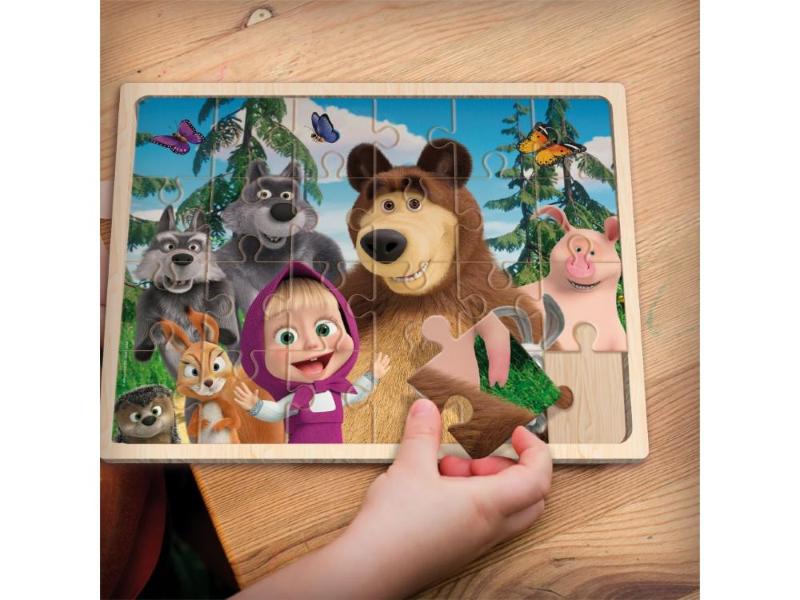 MASHA PUZZLE 24 PZ IN LEGNO