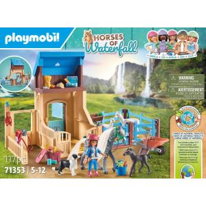 PLAYMOBIL HORSES OF WATERFALL - STALLA CON RECINTO