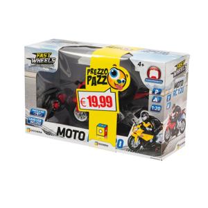 PREZZO PAZZO - FAST WHEELS MOTO RADIO COMANDATA 2 COLORI