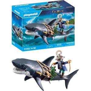 PLAYMOBIL PIRATES - PIRATA E SQUALO GIGANTE