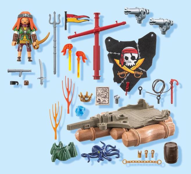 PLAYMOBIL PIRATES - ZATTERA DEI PIRATI