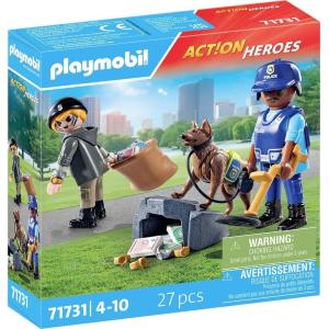 PLAYMOBIL ACTION HEROES - UNITÀ CINOFILA E LADRO