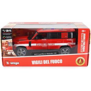 AUTO LAND ROVER DEFENDER 110 VIGILI DEL FUOCO IN SCALA 1:24