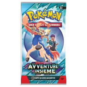 POKEMON CARTE BUSTINA SINGOLA SCARLATTO E VIOLETTO 09 AVVENTURE INSIEME