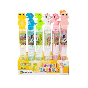 PLAY OUT - BOLLE DI SAPONE - DINOSAURO, UNICORNO E RANA TUBO 118 ML