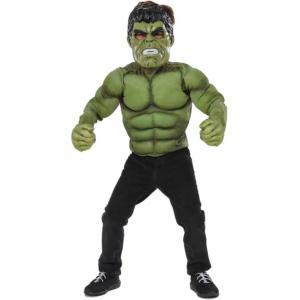 COSTUME HULK SET TRAVESTIMENTO AV TOP-MASCH-GUANTI IN SCATOLA 