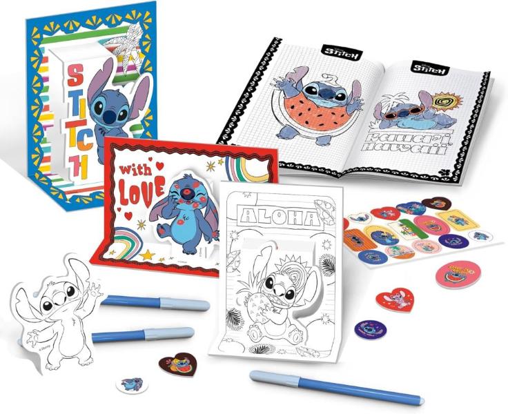 STITCH ZAINO ZAINETTO COLORA E DISEGNA POP UP