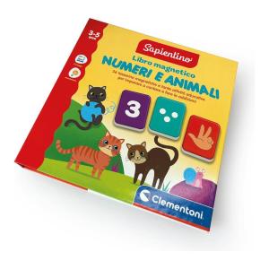 SAPIENTINO LIBRO MAGNETICO PRESCOLARE NUMERI E ANIMALI