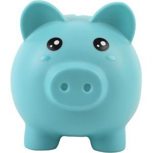 SALVADANAIO PORTAMONETE MAIALINO AZZURRO
