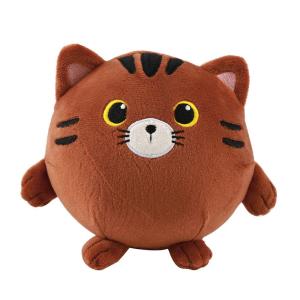 CUSCINO PELUCHE SQUISHY - GATTO MARRONE