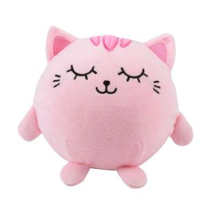 CUSCINO PELUCHE SQUISHY - GATTO ROSA