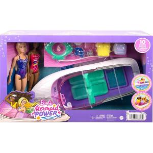 BARBIE - PLAYSET SIRENE CON 2 BAMBOLE E BARCA LUNGA 46 CM