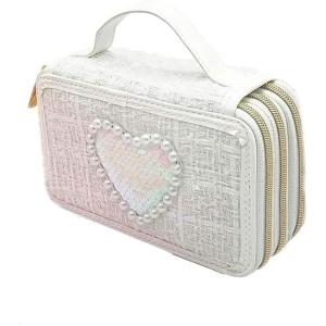 GIRABRILLA ASTUCCIO TWEED 3 SCOMPARTI BIANCO