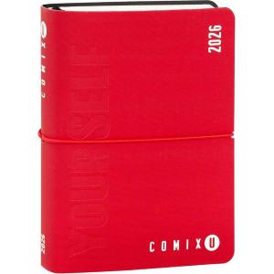 AGENDA GIORNALIERA MINI 16 MESI COMIX U YOURSELF ROSSA