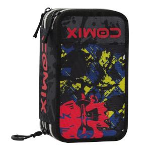 ASTUCCIO CORREDO CON 3 ZIP COMIX WBS SKULL