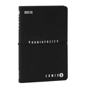 AGENDA 13 MESI WEEK MEDIUM COMIX U YOUNIVERCITY BLACK WHITE NERA E BIANCA
