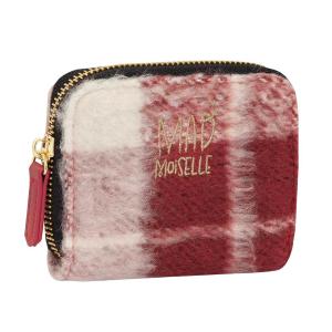 ZIPPY PORTAFOGLIO CHECK QUADRETTI ROSSO E BIANCO