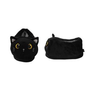 PANTOFOLE PELUCHE GATTO NERO