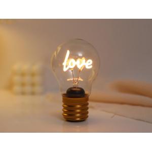 LUCETTA A FORMA DI LAMPADINA LOVE